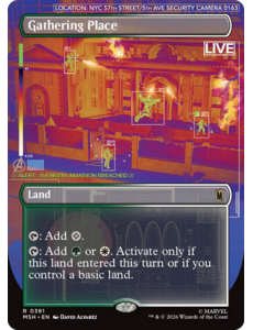 Magic: The Gathering Gathering Place (Borderless) (381) Lightly Played Foil