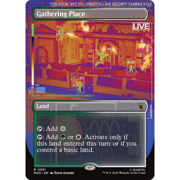 Magic: The Gathering Gathering Place (Borderless) (381) Lightly Played Foil