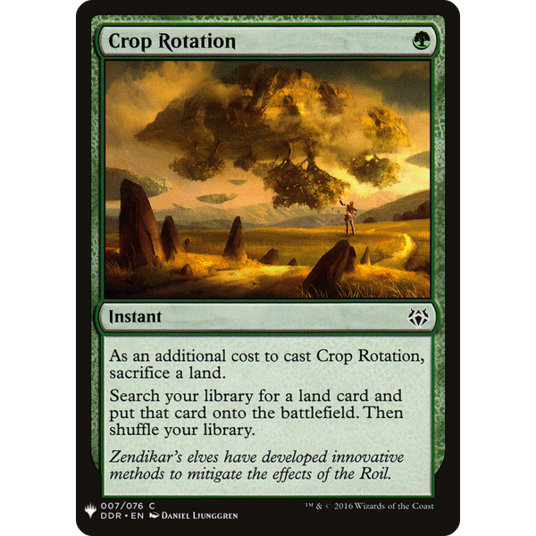 Magic: The Gathering Crop Rotation (007) Lightly Played