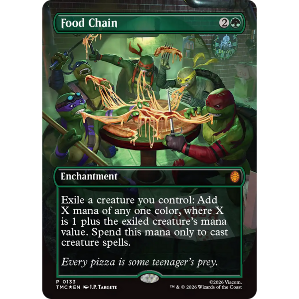 Magic: The Gathering Food Chain (Borderless) (133) Near Mint Foil