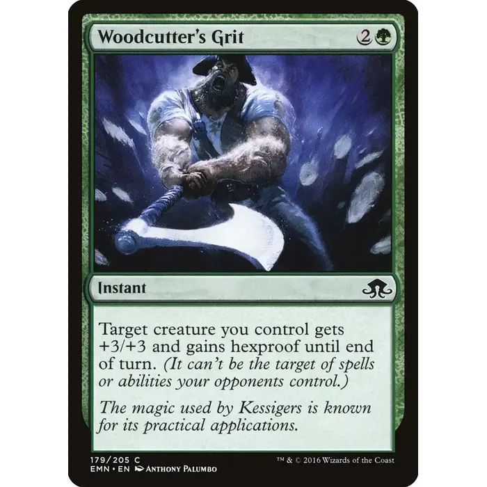 Magic: The Gathering Woodcutter's Grit (179) Near Mint