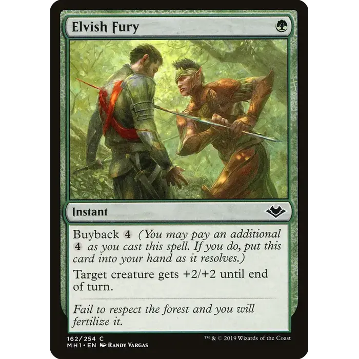 Magic: The Gathering Elvish Fury (162) Near Mint