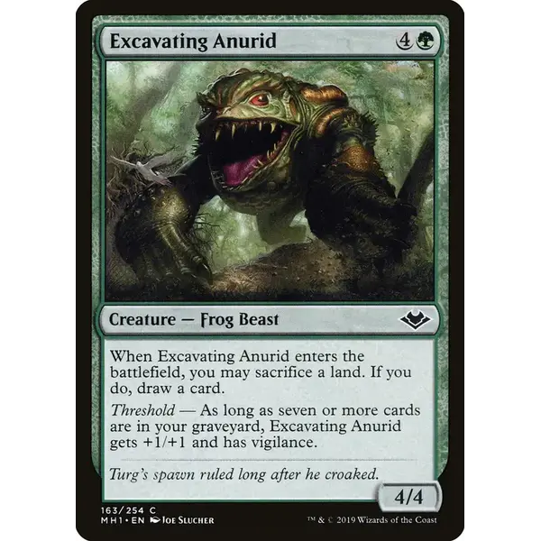 Magic: The Gathering Excavating Anurid (163) Near Mint