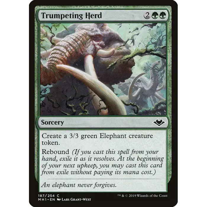 Magic: The Gathering Trumpeting Herd (187) Near Mint