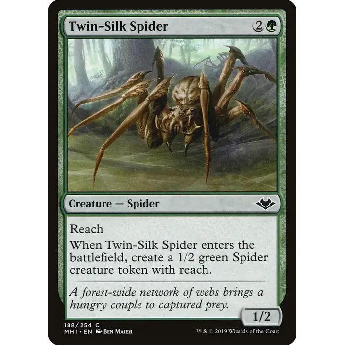 Magic: The Gathering Twin-Silk Spider (188) Near Mint