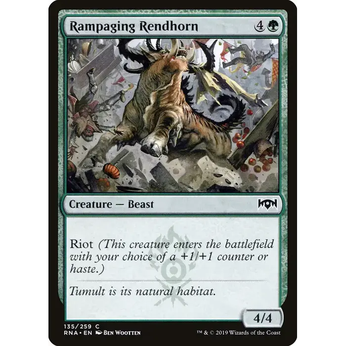 Magic: The Gathering Rampaging Rendhorn (135) Near Mint