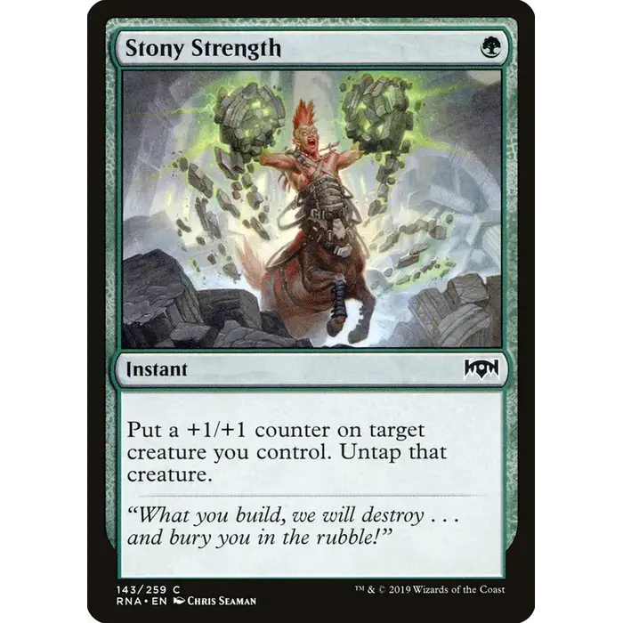 Magic: The Gathering Stony Strength (143) Near Mint