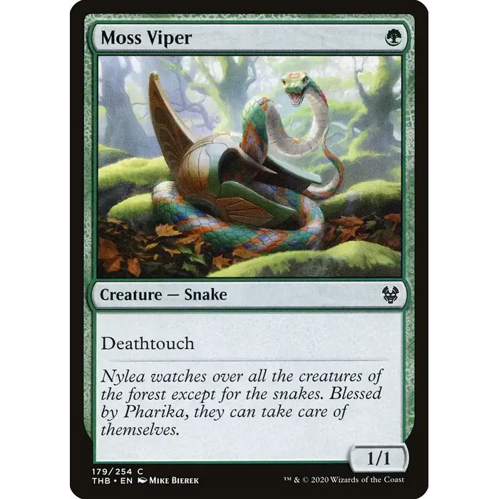 Magic: The Gathering Moss Viper (179) Near Mint