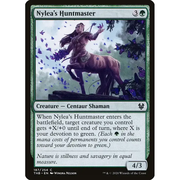 Magic: The Gathering Nylea's Huntmaster (187) Near Mint