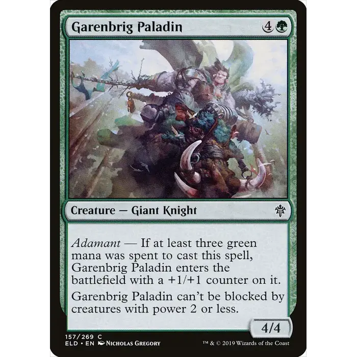 Magic: The Gathering Garenbrig Paladin (157) Near Mint