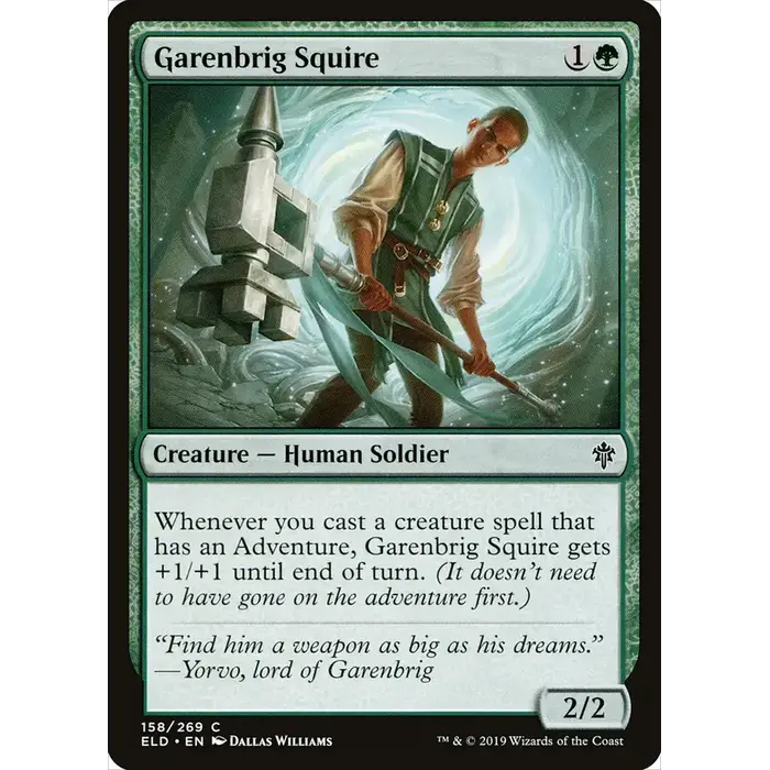 Magic: The Gathering Garenbrig Squire (158) Near Mint