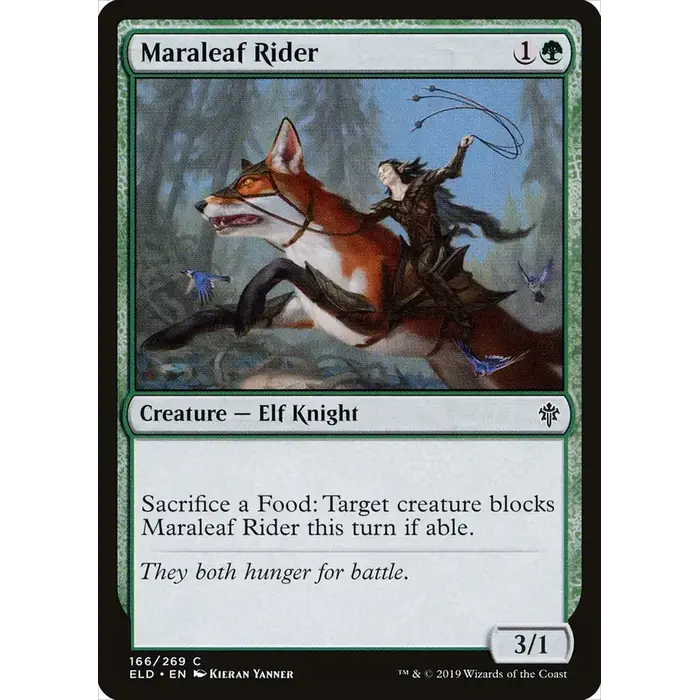 Magic: The Gathering Maraleaf Rider (166) Near Mint