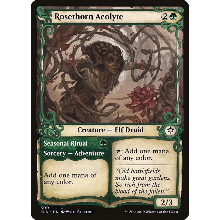 Magic: The Gathering Rosethorn Acolyte (Showcase) (300) Near Mint
