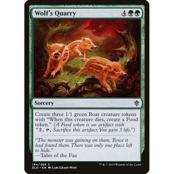 Magic: The Gathering Wolf's Quarry (184) Near Mint