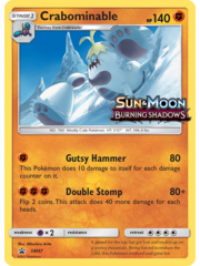 Pokemon Crabominable (Prerelease) (SM47) Lightly Played Holofoil
