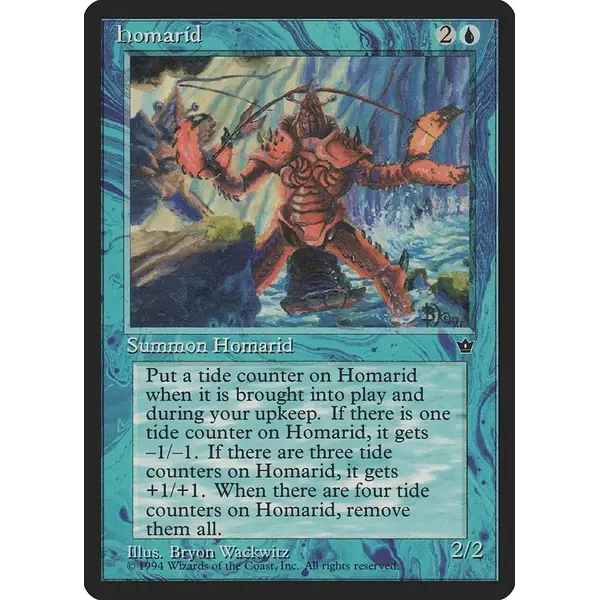 Magic: The Gathering Homarid (Wackwitz) (19d) Near Mint