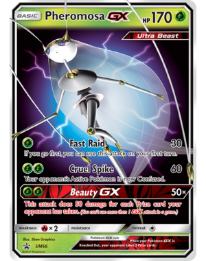 Pokemon Pheromosa GX (SM66) Lightly Played Holofoil