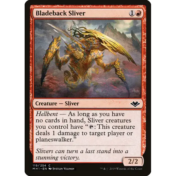Magic: The Gathering Bladeback Sliver (119) Near Mint