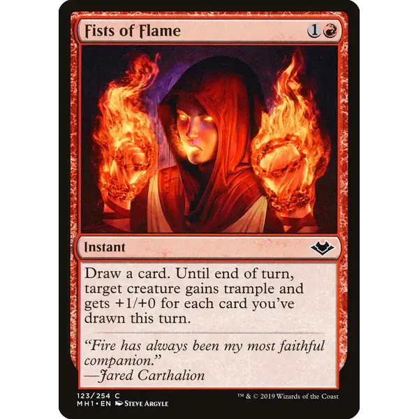 Magic: The Gathering Fists of Flame (123) Near Mint