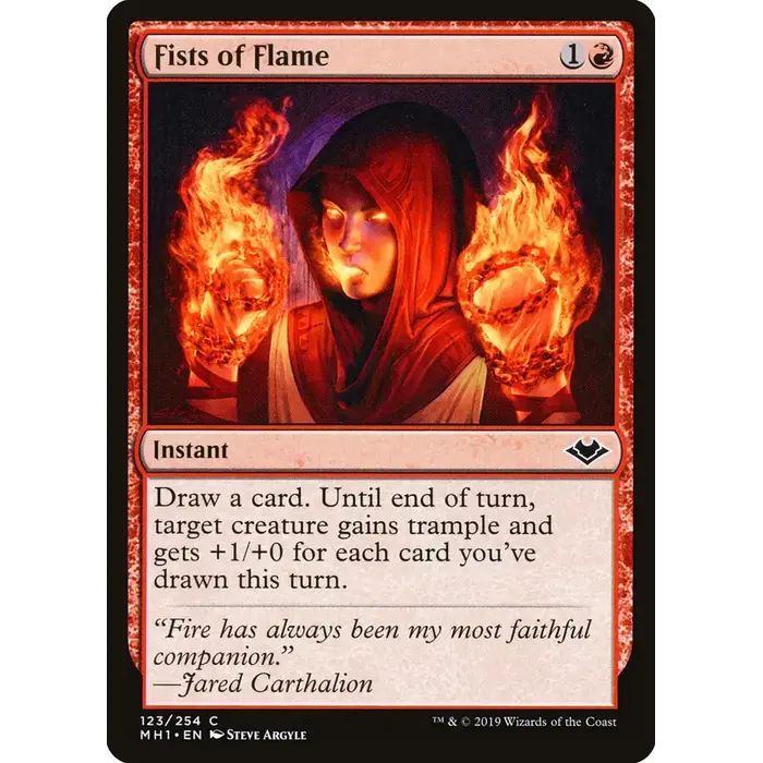 Magic: The Gathering Fists of Flame (123) Near Mint