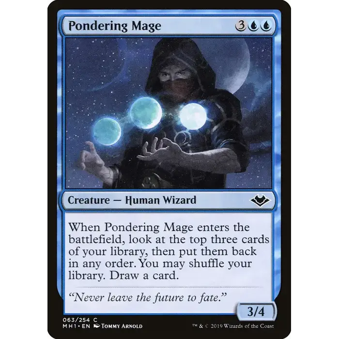 Magic: The Gathering Pondering Mage (63) Near Mint