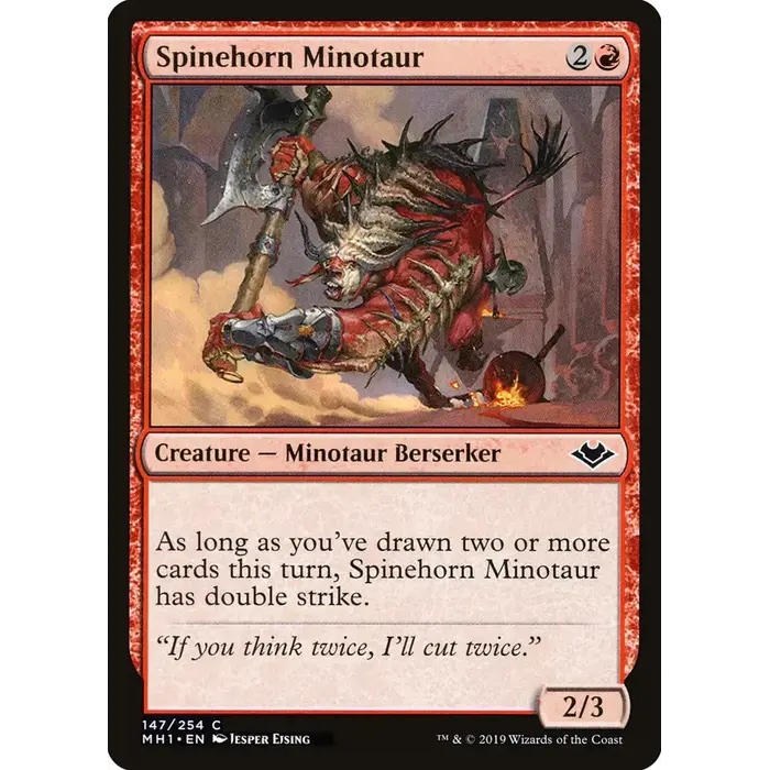 Magic: The Gathering Spinehorn Minotaur (147) Near Mint