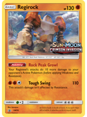 Pokemon Regirock (Prerelease) (SM74) Lightly Played Holofoil