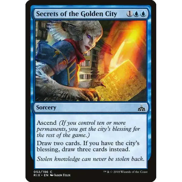 Magic: The Gathering Secrets of the Golden City (52) Near Mint