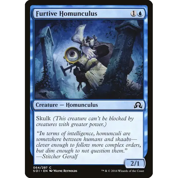 Magic: The Gathering Furtive Homunculus (64) Near Mint