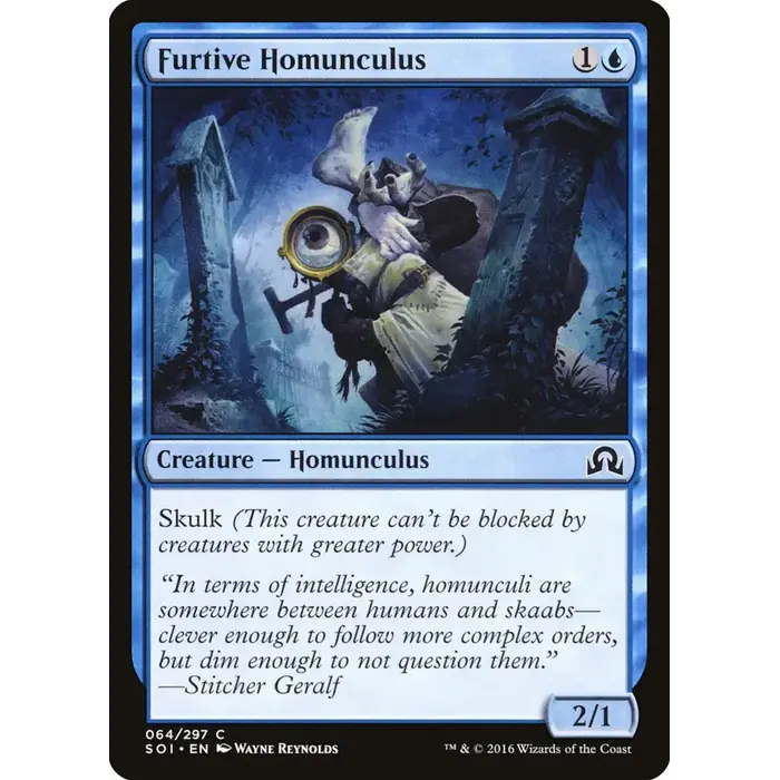Magic: The Gathering Furtive Homunculus (64) Near Mint