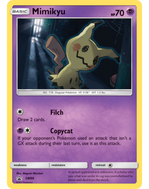 Pokemon Mimikyu (SM99) Lightly Played Holofoil