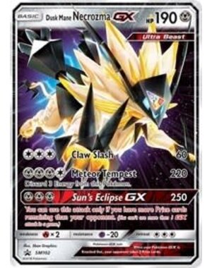 Pokemon Dusk Mane Necrozma GX (SM102) Lightly Played Holofoil