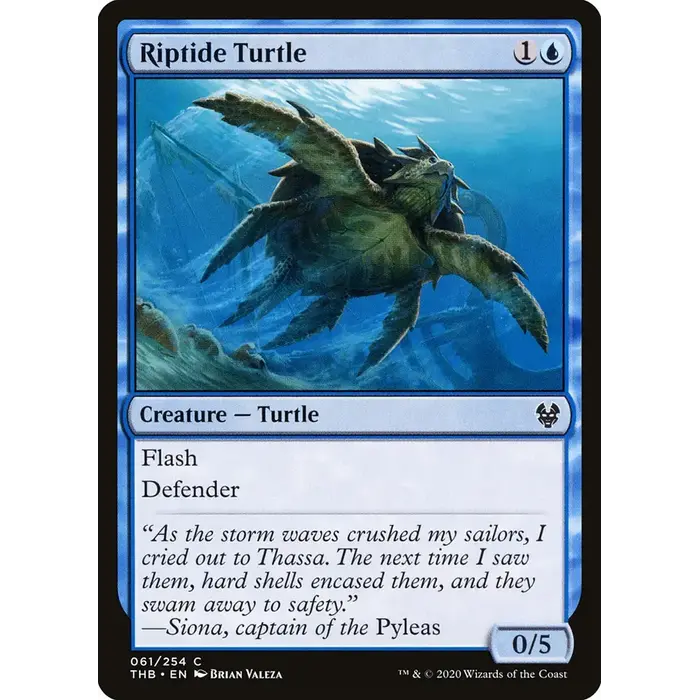 Magic: The Gathering Riptide Turtle (61) Near Mint