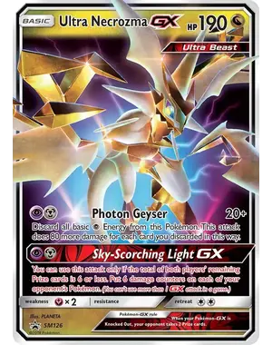 Pokemon Ultra Necrozma GX (SM126 ) Lightly Played Holofoil