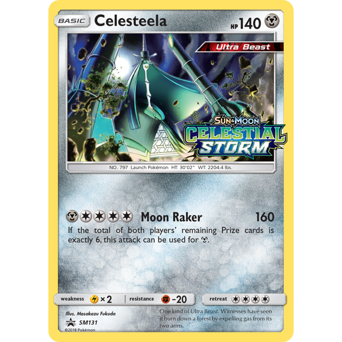 Pokemon Celesteela (Prerelease) (SM131) Lightly Played Holofoil