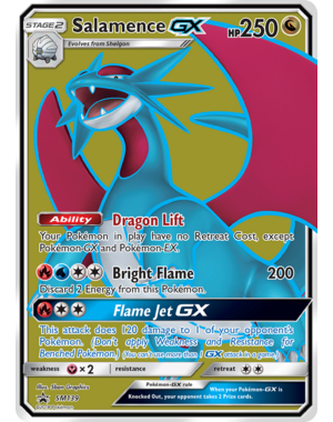 Pokemon Salamence GX (SM139) Lightly Played Holofoil