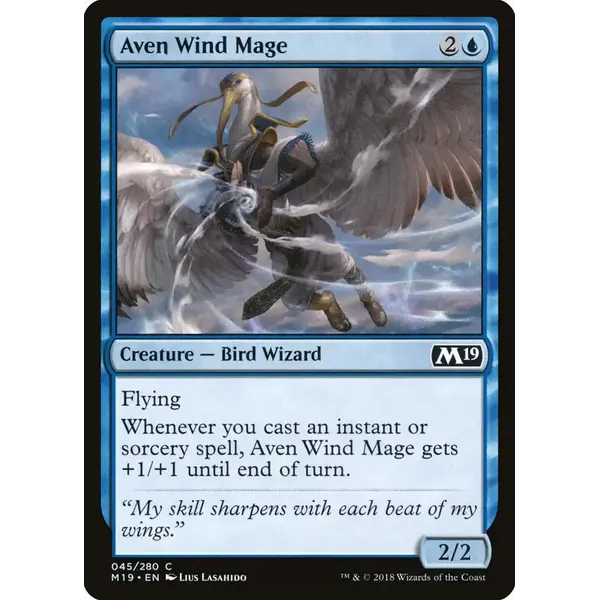 Magic: The Gathering Aven Wind Mage (045) Near Mint