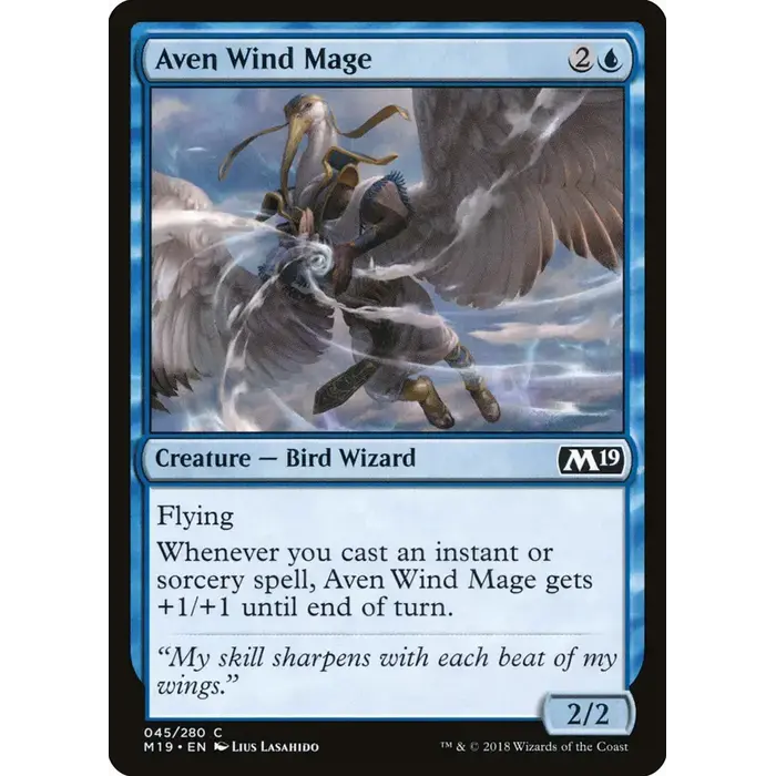 Magic: The Gathering Aven Wind Mage (045) Near Mint