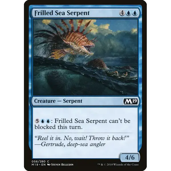 Magic: The Gathering Frilled Sea Serpent (056) Near Mint