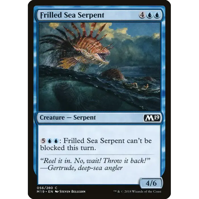 Magic: The Gathering Frilled Sea Serpent (056) Near Mint