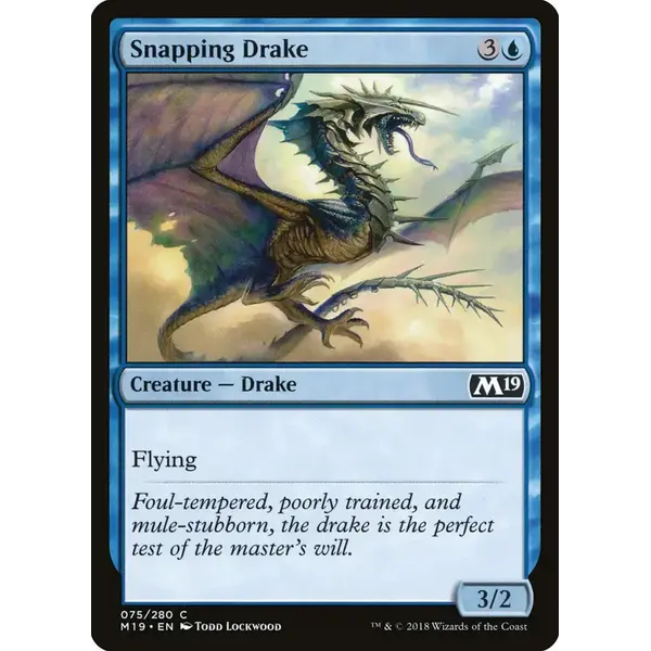 Magic: The Gathering Snapping Drake (075) Near Mint