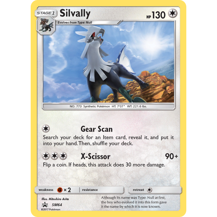Pokemon Silvally (SM64) Lightly Played Holofoil