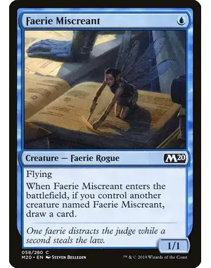 Magic: The Gathering Faerie Miscreant (058) Near Mint