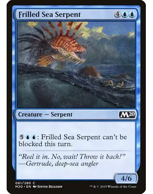 Magic: The Gathering Frilled Sea Serpent (061) Near Mint
