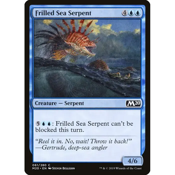 Magic: The Gathering Frilled Sea Serpent (061) Near Mint