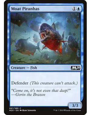 Magic: The Gathering Moat Piranhas (067) Near Mint