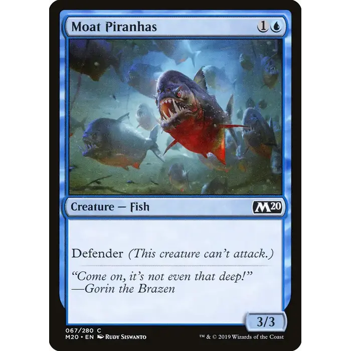 Magic: The Gathering Moat Piranhas (067) Near Mint