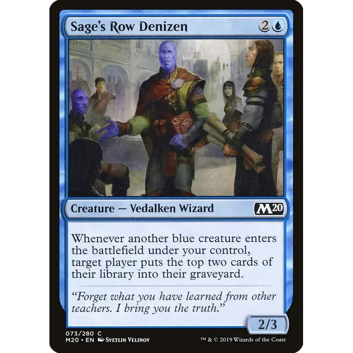 Magic: The Gathering Sage's Row Denizen (073) Near Mint