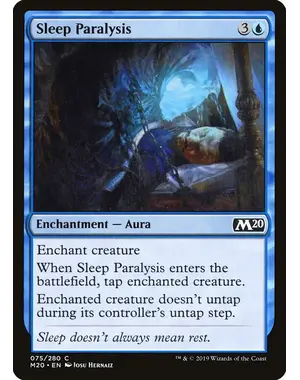 Magic: The Gathering Sleep Paralysis (075) Near Mint