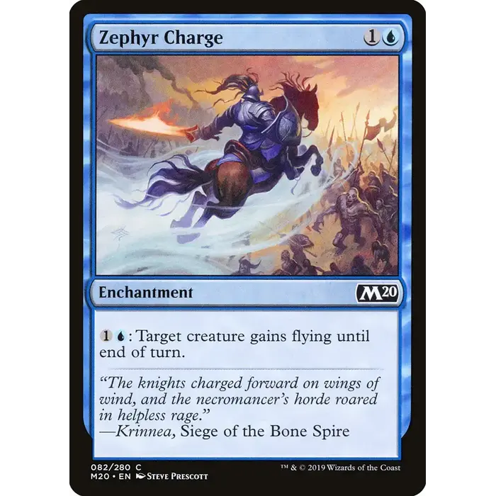 Magic: The Gathering Zephyr Charge (082) Near Mint